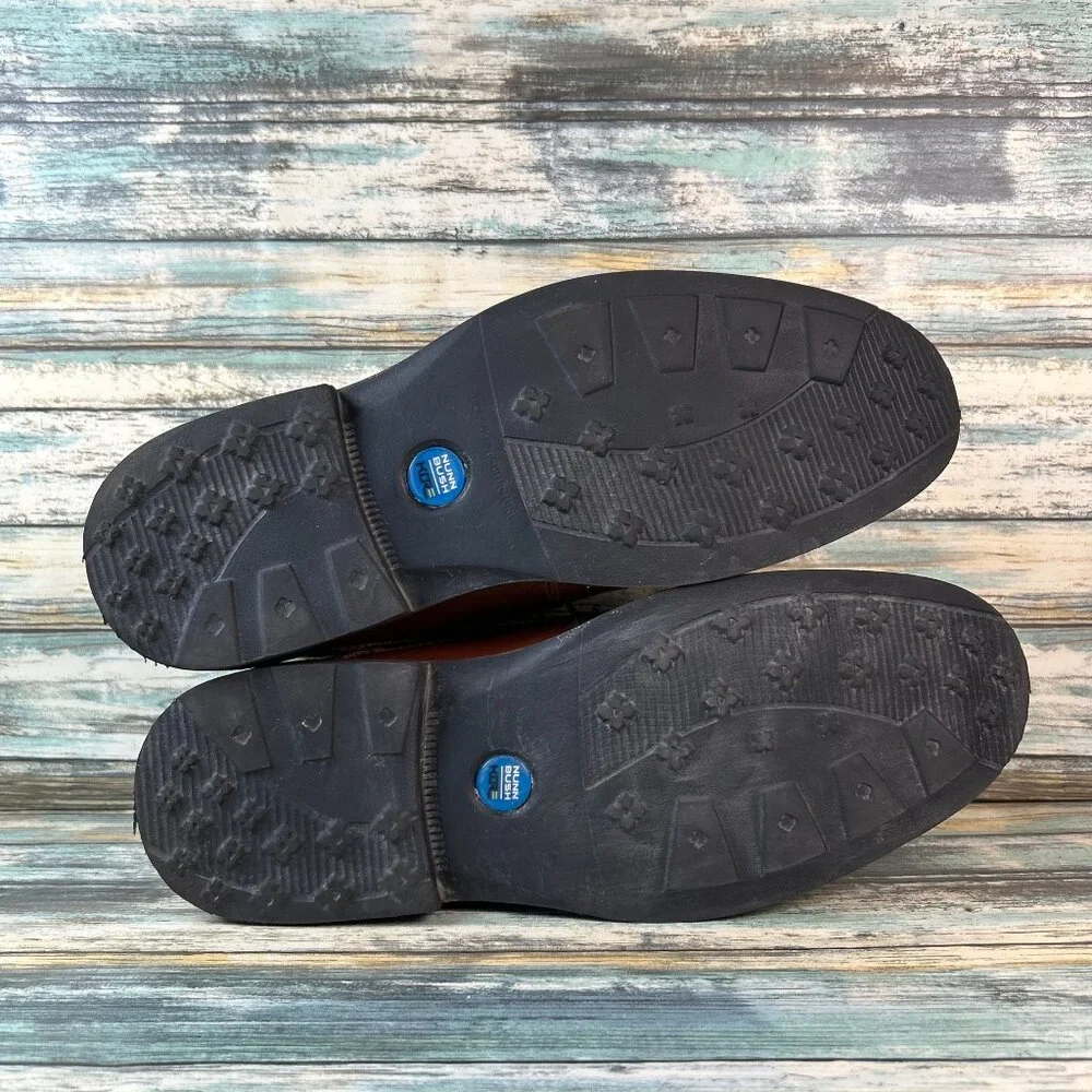 Nunn Bush Chukka Boot Size 11M Brown Leather Brogue Lace Up Lightweight Dress - Picture 7 of 11